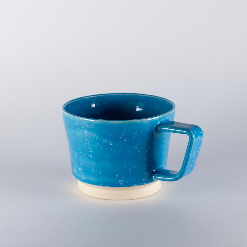 Plains Mug, Blue with White Specs