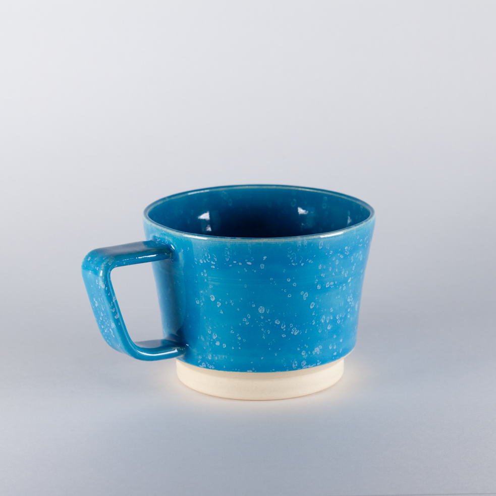 Plains Mug, Blue with White Specs