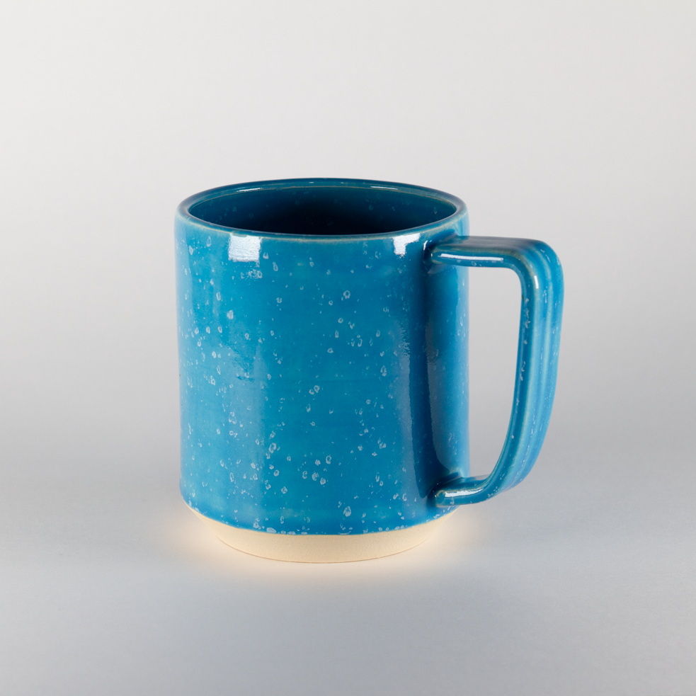 Cabin Mug, Blue with White Specs