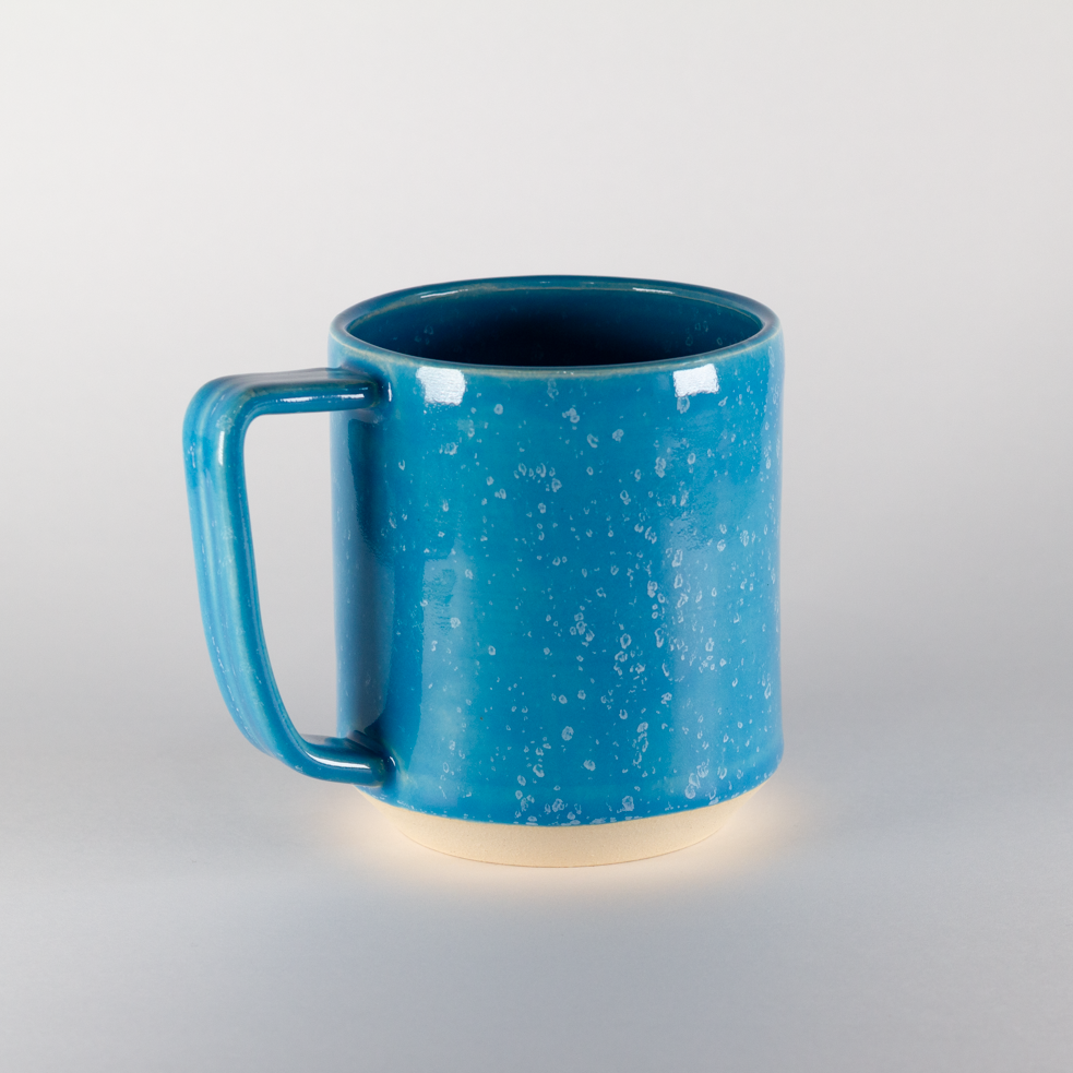 Cabin Mug, Blue with White Specs