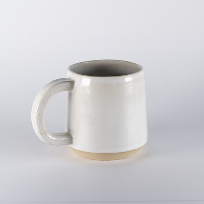 Standard Mug | Thicker Handle, White with Speckles