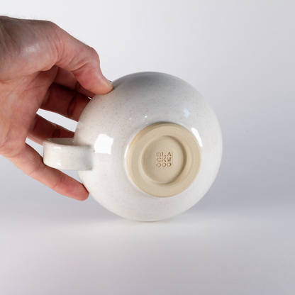 Cappuccino Cup, White with Speckles