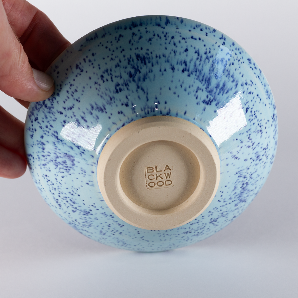 Small Bowl, Speckled Blue