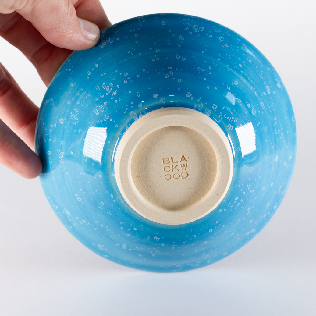 Small Bowl, Blue with White Speckles