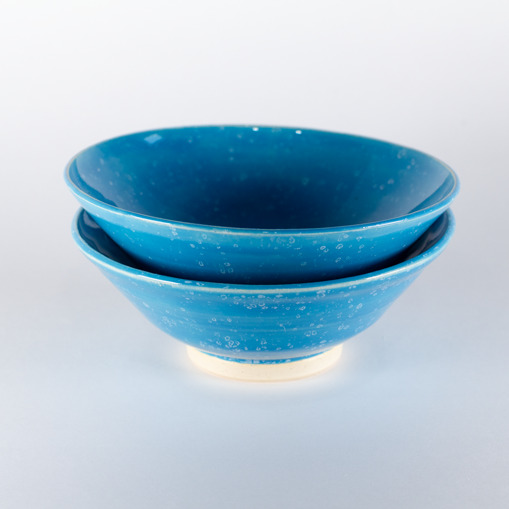 Small Bowl, Blue with White Speckles