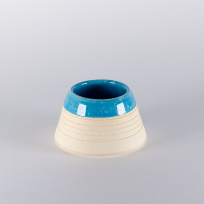 Matchstick Holder, Blue Glaze with White Speckles