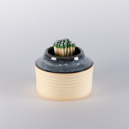 Matchstick Holder, Charcoal