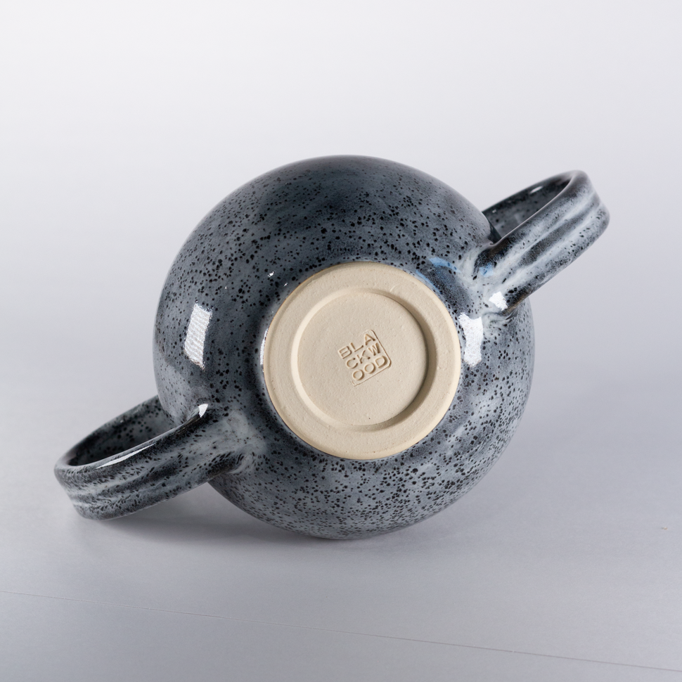 Dual Handled Vase, Charcoal