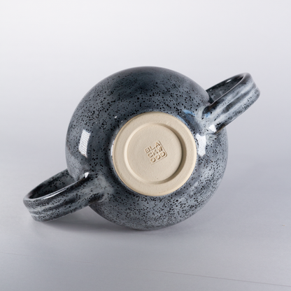 Dual Handled Vase, Charcoal
