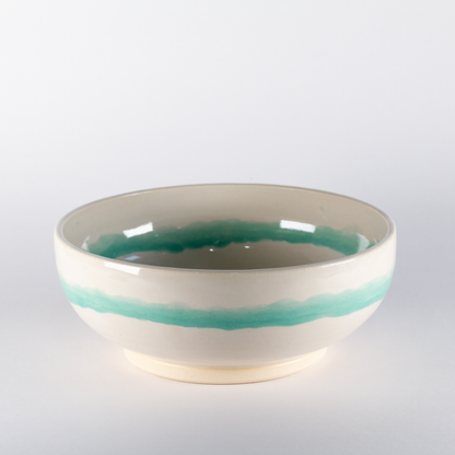 Standard Bowl, Mint Stripe