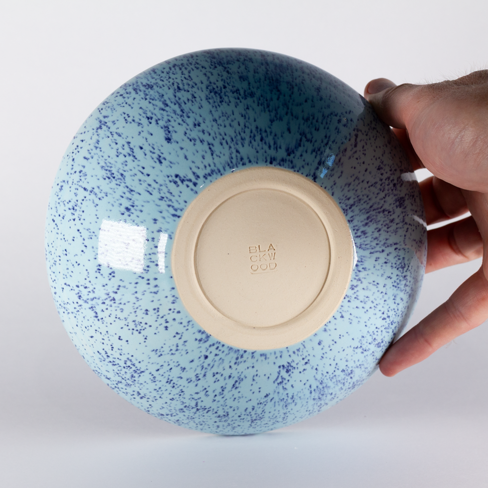 Single One-off Bowl, Speckled Blue