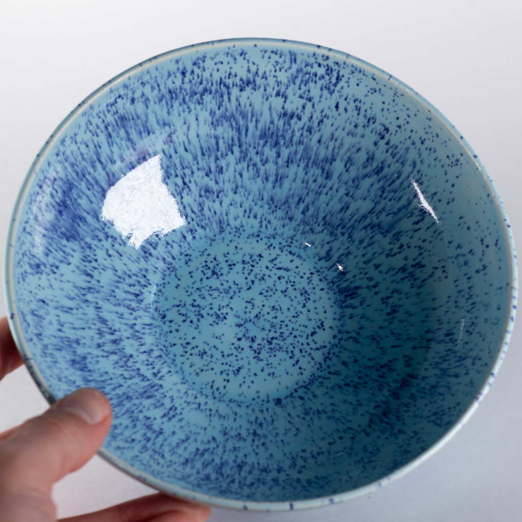 Single One-off Bowl, Speckled Blue