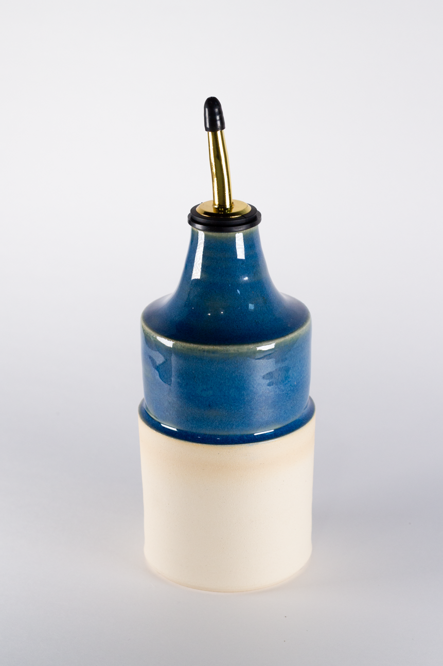 Large Oil Bottle, Glacier Blue