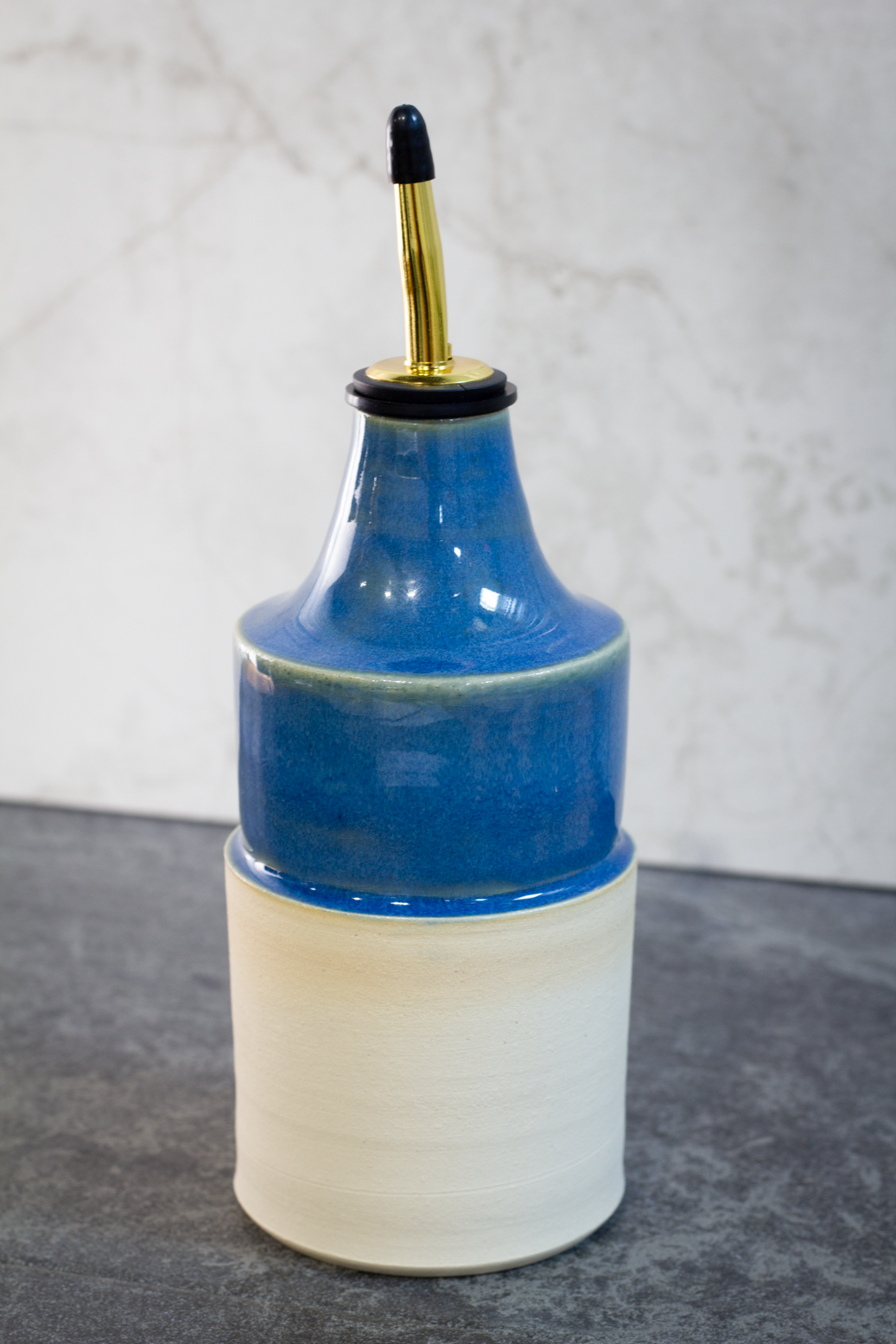 Large Oil Bottle, Glacier Blue