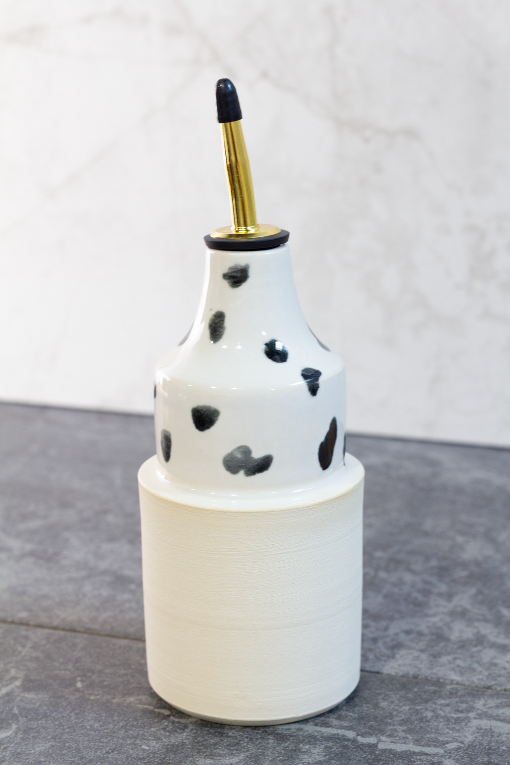 Large Oil Bottle, Dalmatian