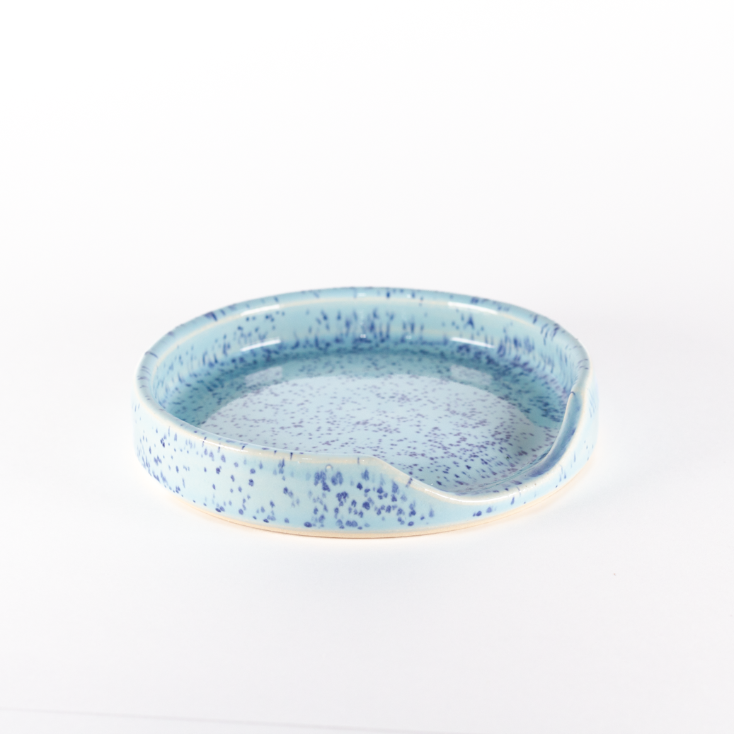 Spoon Rest, Speckled Blue