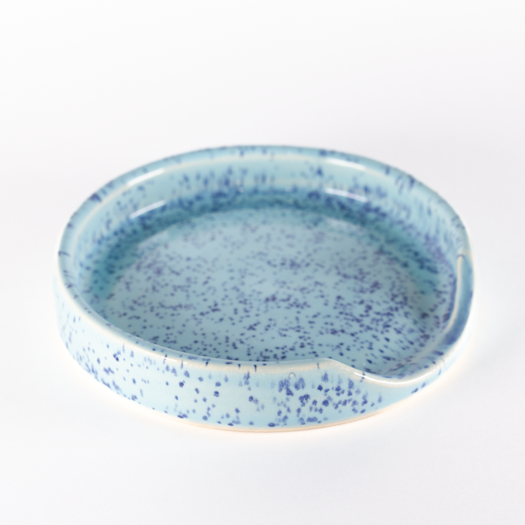 Spoon Rest, Speckled Blue