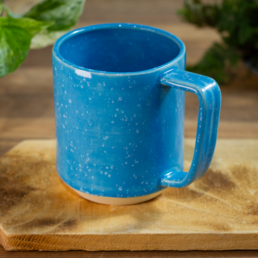 Cabin Mug, Blue with White Specs
