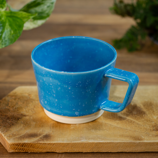 Plains Mug, Blue with White Specs