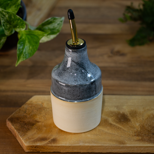 Small Oil Bottle, Charcoal