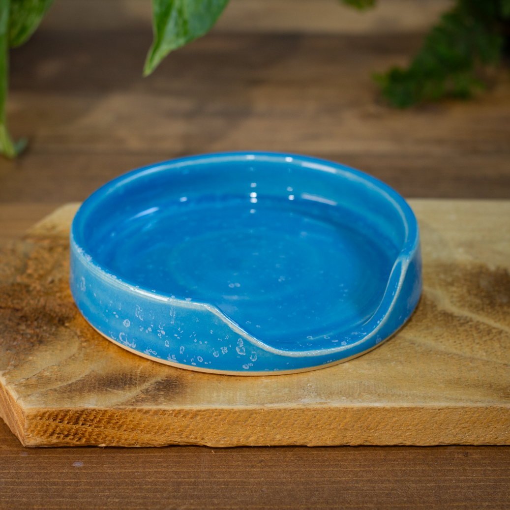 Spoon Rest, Blue with White Speckles