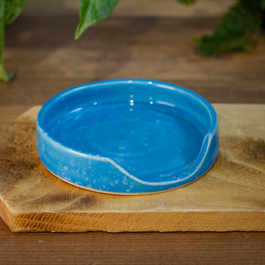 Spoon Rest, Blue with White Speckles