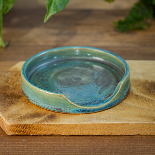 Spoon Rest, Gun Metal Green