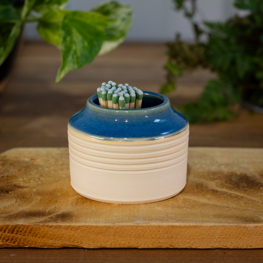 Matchstick Holder, Glacier Blue