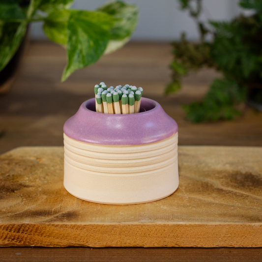 Matchstick Holder, Lilac