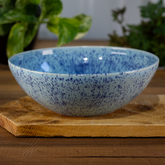 Single One-off Bowl, Speckled Blue