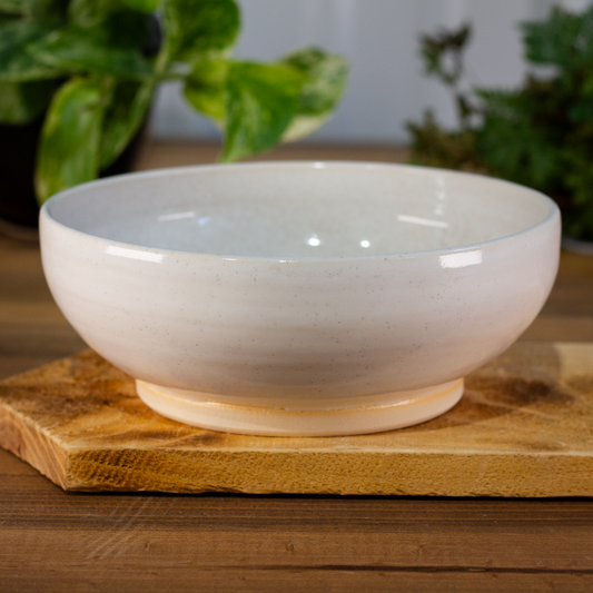 Standard Bowl, White with Speckles